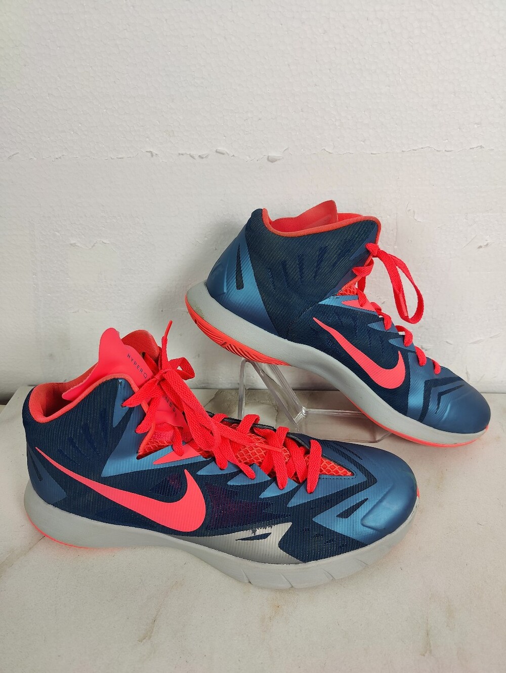 Nike Men's Lunar Hyperquickness Sneakers 'Space Blue Bright Mango', 11